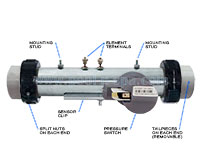 Jacuzzi 2000-302 Heater, 1.0KW, Palio, Z112, R400