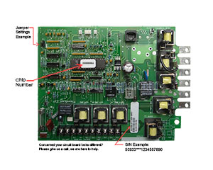 Balboa 50933 Circuit Board OG3000R2(x), Cal Spa ELE09100160