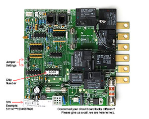 Balboa 51114 Circuit Board SLCVR1(x), Dimension One 1560-90