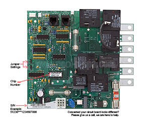 Balboa 51230 Circuit Board DUPLEXR1(x)