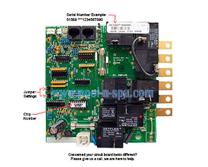 Balboa 51589 Circuit Board C11GDR2(x), Cal Spa ELE09100190