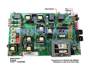 Balboa 52195 Circuit Board 2200R1(x), Cal Spa