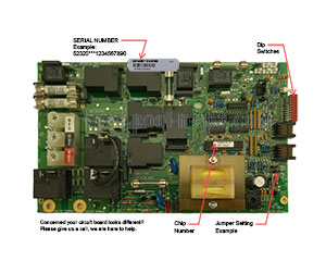 Balboa 52320 Circuit Board 2000M7R1(x)