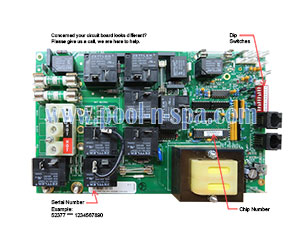 Balboa 52377 Circuit Board OE2200R1(x), Cal Spa ELE09100073