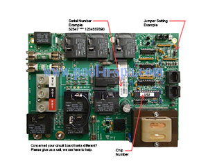 Balboa 52547 Circuit Board 516R1(x), Coleman Spas 101-290