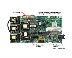 Balboa 54152 Circuit Board LTLDBLR1(x)