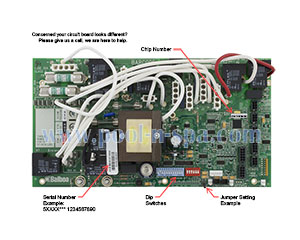 Balboa 55013 Circuit Board HS2000R2(x) Alt Replacement, Hydro Spa