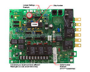 Balboa 52025 Circuit Board LAS101R2(x) Alt Replacement 2, LA Spas