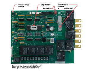 Balboa 51093 Circuit Board 200R2(x) Alt Replacement 2, Coleman