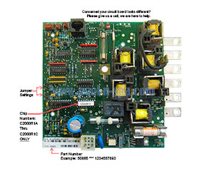 Cal Spa ELE09100060 Circuit Board C2000R1A thru C2000R1C (ONLY)