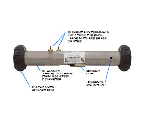 Balboa 50080 Heater, 5.5KW