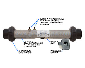 Balboa 58001 Heater, 4.0KW, V120R