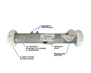 Jacuzzi 2600-050 Heater, 5.5KW